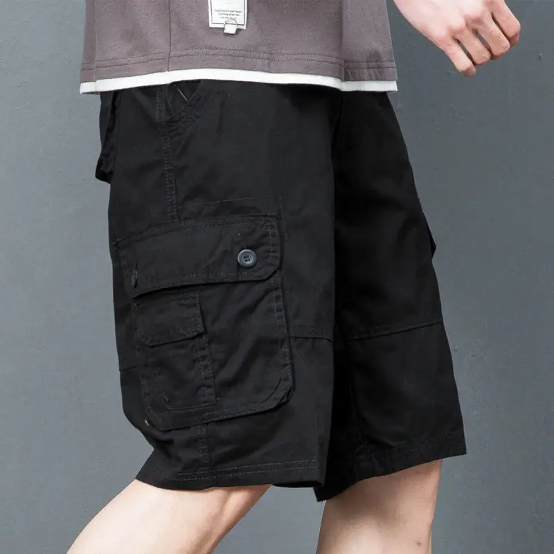 Cargo Shorts Men's Fifth Pants Summer Outdoor Sex Invisible Open-Seat Pants Men's Cotton Casual Shorts Loose Men's Clothing Jean