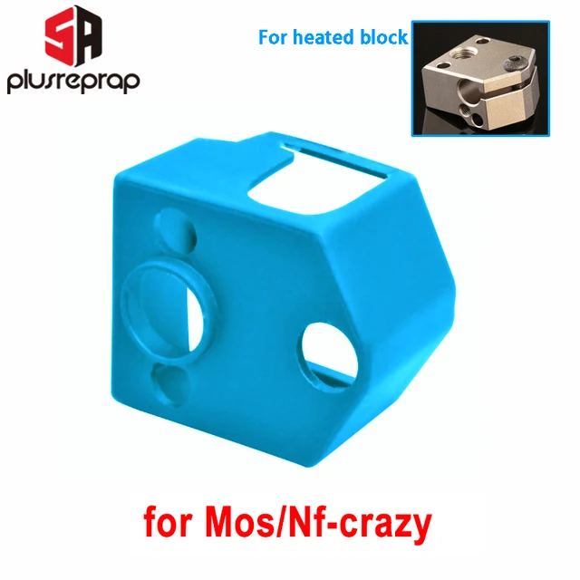 3D Printer Parts Silicone Sock for V6 Volcano MK8/MK9/CR10/CR10S Heated Block Warm Keeping Cover for Mos Nf-crazy