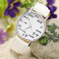 Fashion Design Mathematical Formula Watch Women's Watches Leather Band Quartz Wristwatches Ladies Reloj Mujer relogio mulher 2