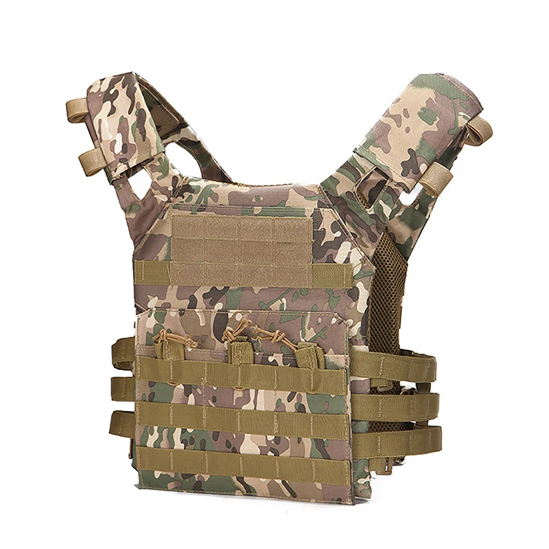 Gilet Antiproiettile 800D Gilet Tattico Da Caccia Militare Molle Plate Carrier Magazine Softair Paintball Cs Outdoor Protective