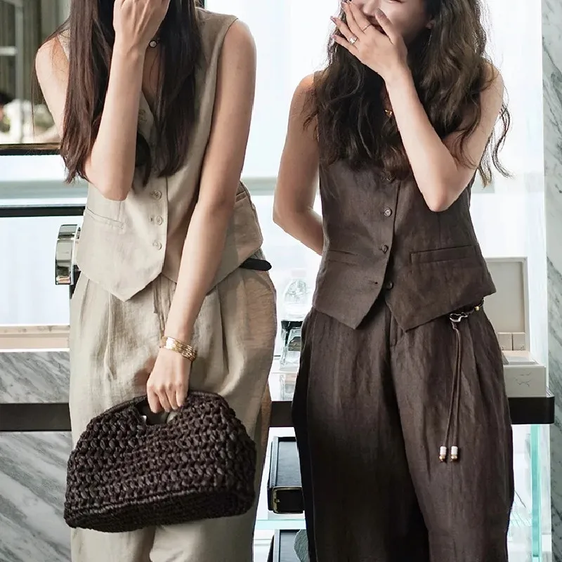 Summer Half-Moon Beach Straw Shoulder Bags Women's Straw Bucket Bag Purse Woven Straw Handbags Casual Tote Crossbody Bag