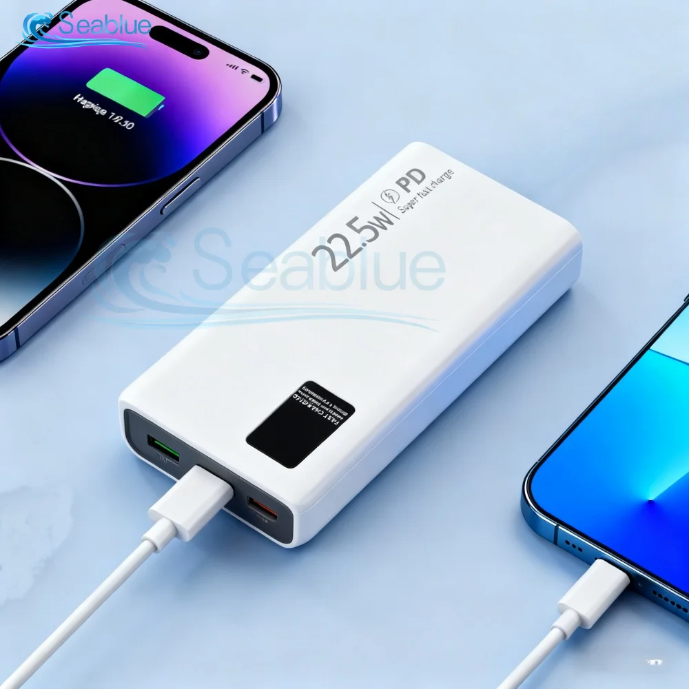 Kit Power Bank fai-da-te a ricarica super veloce da 22,5 W con display digitale in tempo reale Protezione tripla di ricarica rapida bidirezionale di tipo C