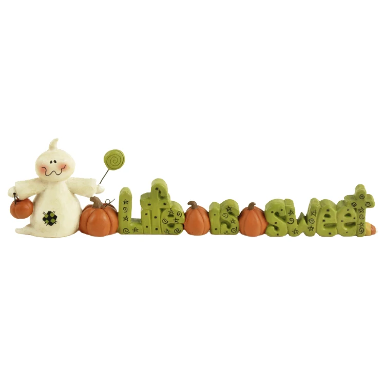 

American pastoral creative cute birthday gift, Halloween ghost ornaments, living room decorations, succulent pumpkin decorations