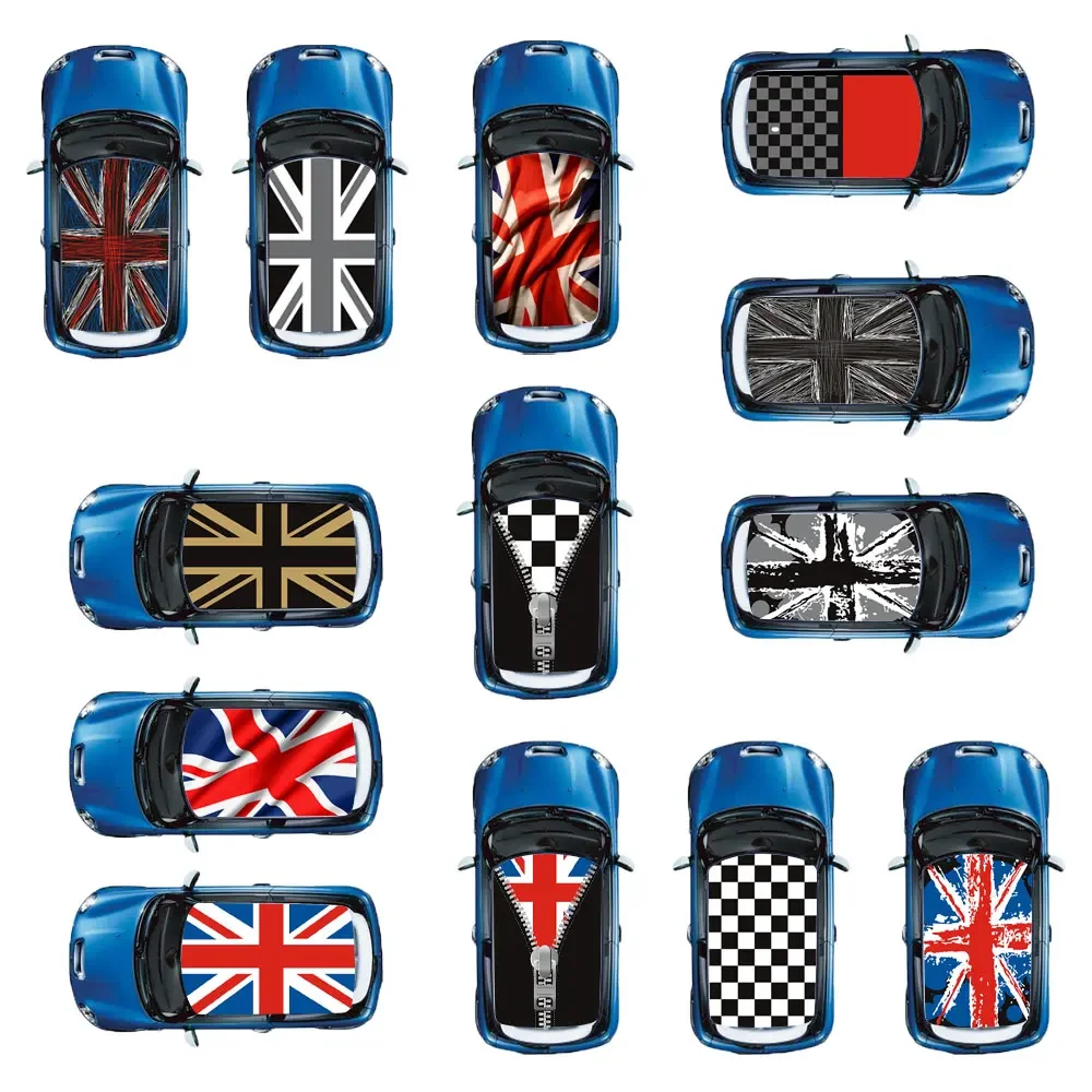 Adesivo Union Jack Per Tetto Auto - Pellicola Decorativa Per Mini Cooper, PVC, Facile Applicazione - Foto 8