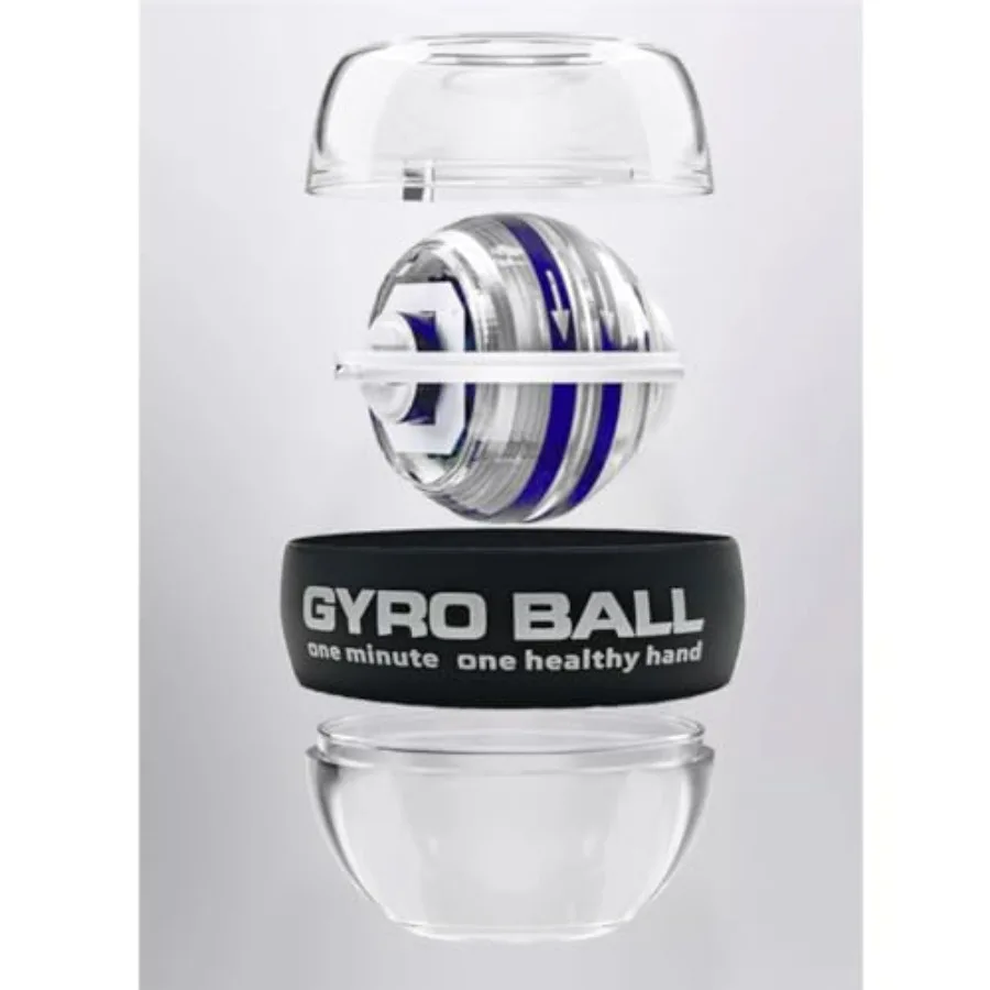 4pcs Gyro Ball Wrist Exerciser, Forearm Trainer, Gyroscopic Ball for Stronger Arms, Wrists and Fingers with LED Lights