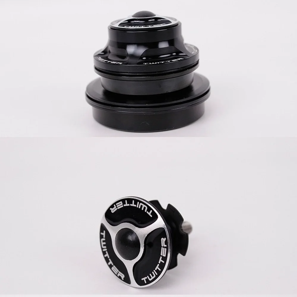 

TWITTER high-quality TW 6.0 mountain bike aluminum alloy 44*56 diameter built-in hidden conical bearing bowl set stem cap 2022