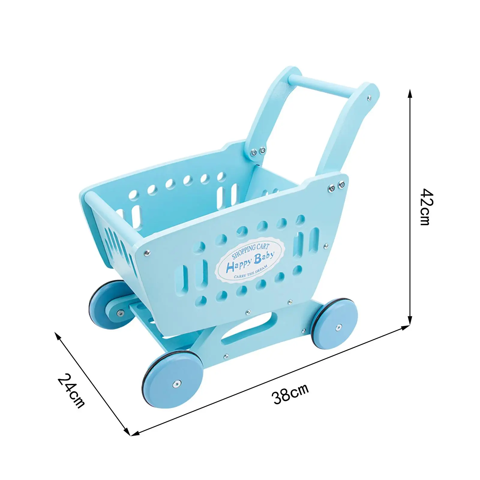 Kids Shopping Cart Toy Mini Pretend Toy for Preschool Baby Early Educational