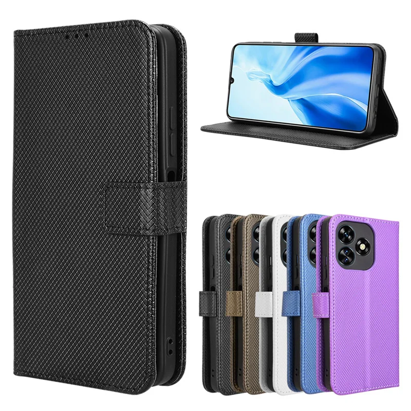 TIANYUE Cover Per Oukitel C51 | Custodia In Pelle Con Farfalle E Porta Carte | Supporto E Chiusura Magnetica - 2