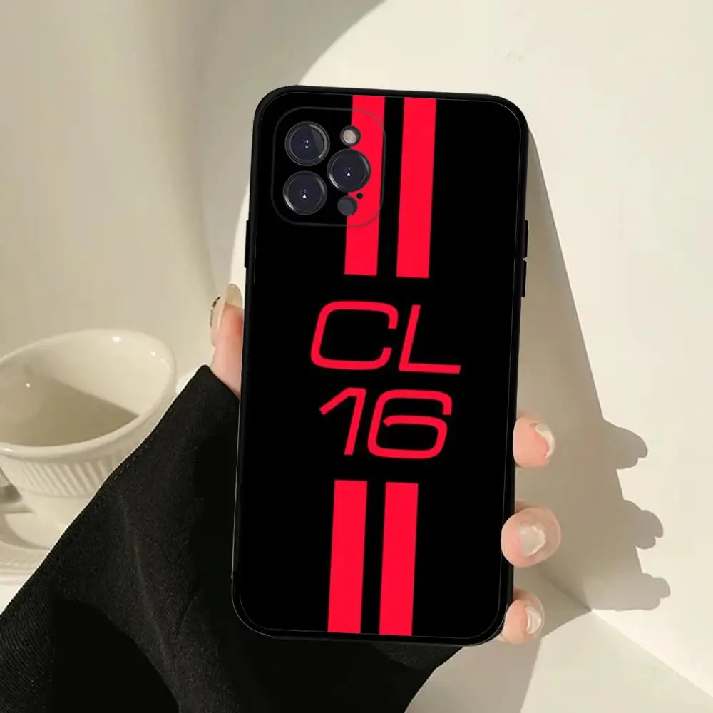 thumbnail image 1 of Funda de teléfono Charles Leclerc 16 F1 para IPhone 15 14 13 12 Mini 11 Pro XS Max X XR SE 6 7 8 Plus, funda de silicona suave, 1 of 5