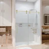 Shower Door 56-60" W × 76" H Glass Shower Door,Frameless Shower Doors with Handle and Seal Strip 6