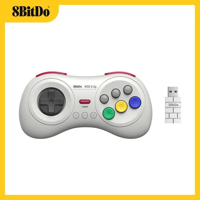 

8BitDo M30 Mini 2.4G Wireless Gamepad for Sega Genesis Mini and Mega Drive Mini - Sega Genesis Wireless Game Controller