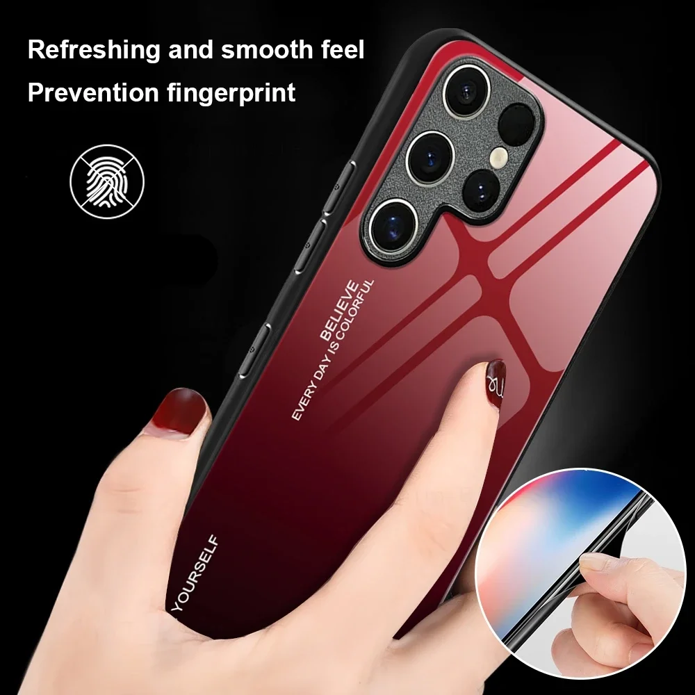 Gradient Tempered Glass Cover - Premium Smartphone Case