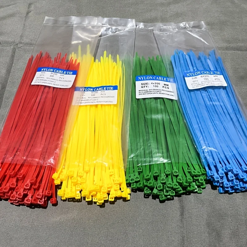 Paquete De 50 Bridas Con Cremallera, De Nailon De 8 Pulgadas | Cuotas