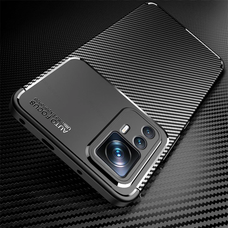 For Xiaomi 12T Pro Case Soft Silicone Cover Carbon Fiber TPU Shockproof  Coque Xiomi Xiaomy Mi12T Mi 12T 12 T Pro Protect Fundas - AliExpress