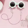 New Butterfly Pearl Bead Sunglasses Lanyard Strap Necklace Eyeglass Chain Cord Reading Glasses Adjustable Anti-slip Strap 5