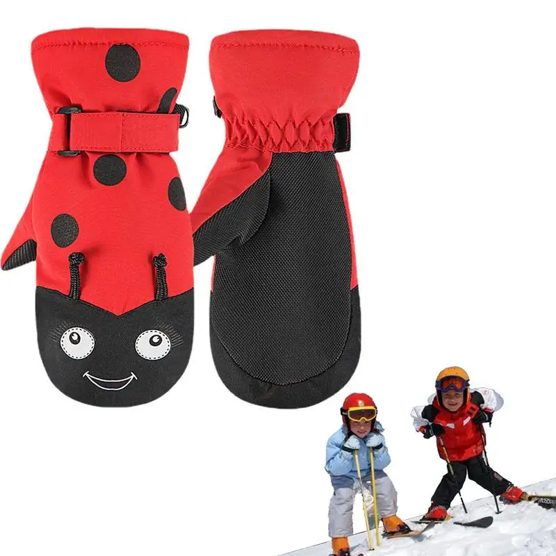 

Children's Ski Gloves Warm Thickening Snowboard Gloves Unisex Warm Gloves Waterproof Snowboard Gloves Thermal Gloves Winter Snow
