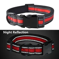Dog Collar Nylon Collars for Dogs Walking Waterproof Pet Collar Reflective Dog Collars Adjustable Dogs Harness Chain Pet Product 3