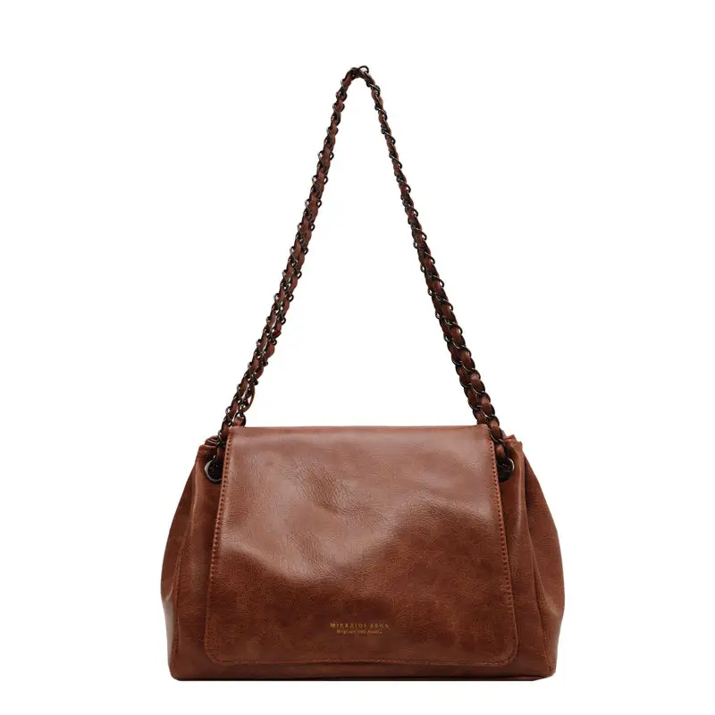 

Vintage Chain Women Shoulder Crossbody Bag Bags PU Leather Women's Handbags Purses Bags
