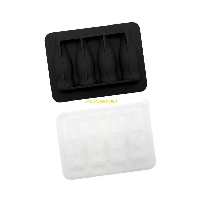 62CE Food Grade Silicone 3D Coke Bottle Ice Mold with Lid Ice Cubes Maker Accessories for Home Parties and Creative Drink