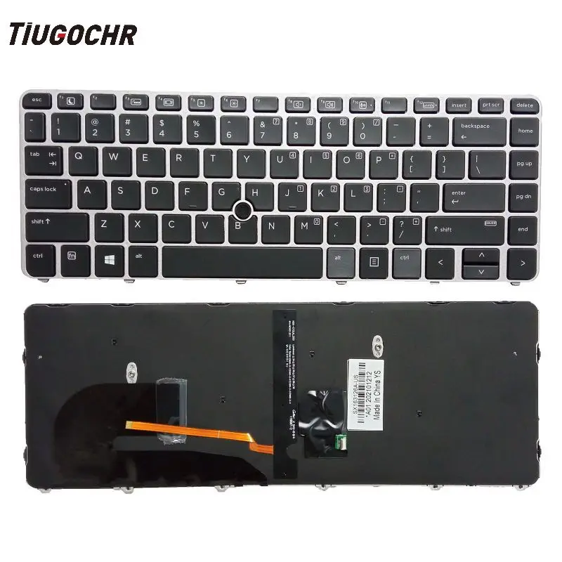 

Новая клавиатура HP EliteBook 745 G3 G4 840 G3 840 G4 с подсветкой США 821177-001 с точкой