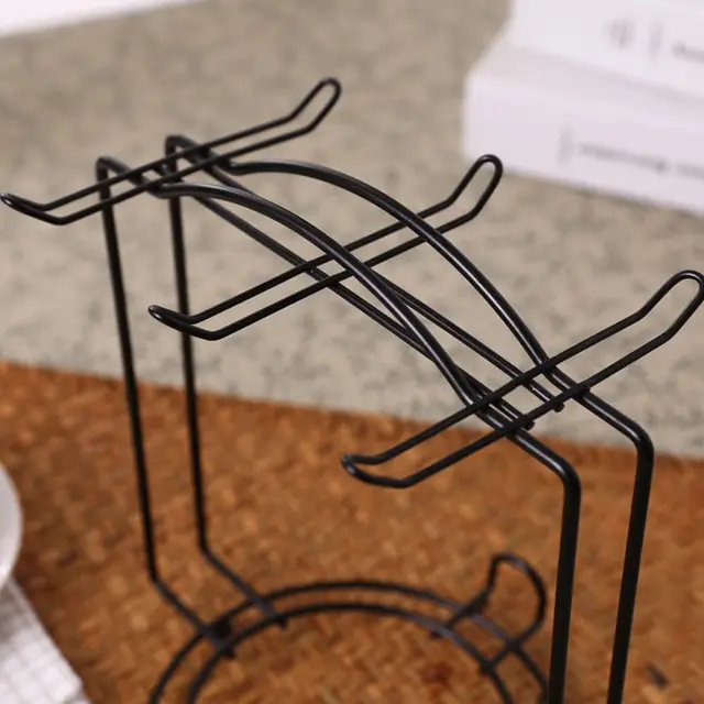 Kávécsésze Állvány Tartó - Rozsdamentes Acél Kávé Bögre | Tartó, Teáscsésze Tároló Állvány, 6 Bögre, Konyhai Szám - Image 5