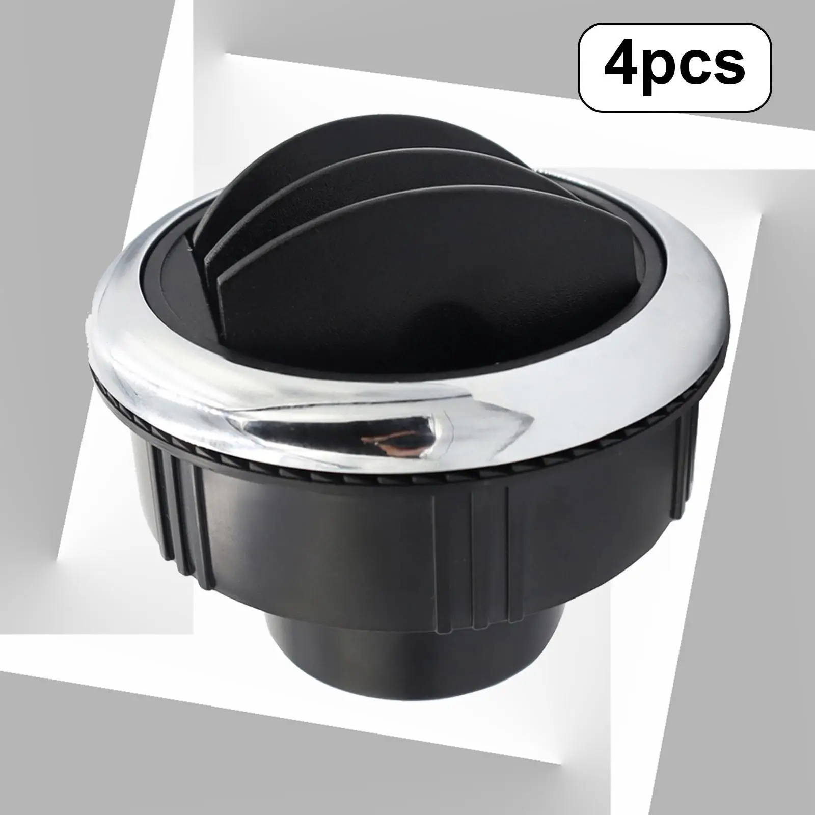 

4 Pieces RV Bus Air Conditioning Outlet Vent Deflector Round for Marine, Boat, Yacht, Bus, RV Accessories Easily Install