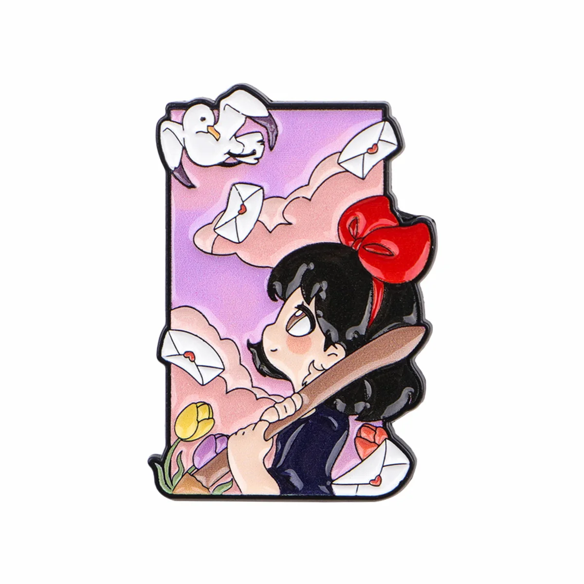 Timeless Manga-Inspired Enamel Pin Brooch for Fashion Accessories and Gifts