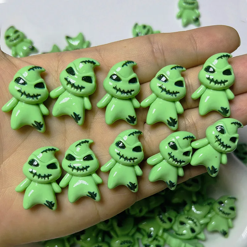 

100PCS 2.8cm Foreign Trade New Popular Halloween Black and White Mummy KT Cat Resin Accessories DIY