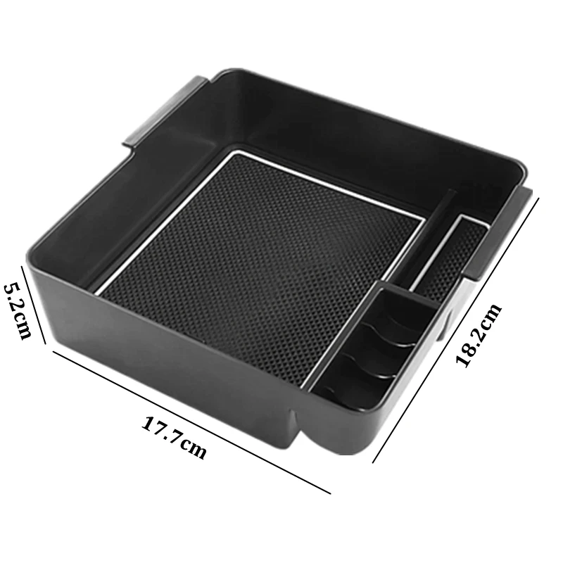 Car Central Armrest Storage Box Secondary Storage Center Console Organizer Compatible For Mitsubishi Pajero 2007-201