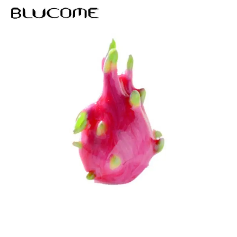 Blucome Charming Dragon Fruit Collar Spille Spille Per Le Donne Smalto Nuovo Arrivo Abito Camicia Spilla Hijab Clip Regali Di Compleanno