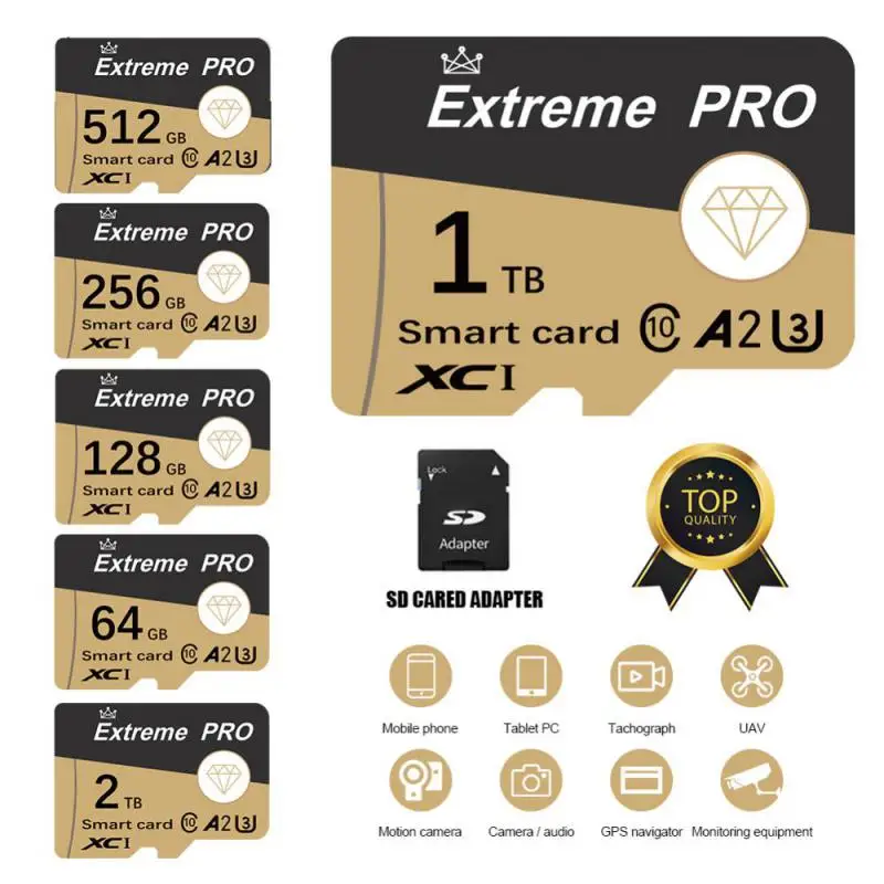 Scheda Sd Micro Tf Da 2Tb Per Nintendo Switch 1Tb U3 4K Scheda Di Memoria 128Gb 512Gb Memoria Micro Tf Sd Per Drone Stampante 3D Dash Cam