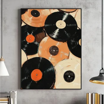 Vintage Record Eclectic Wall Art, Trendy Art, Retro Printable, Eccentric Prints, Music Poster, Vinyl Download, Vinyl Records, Di 1