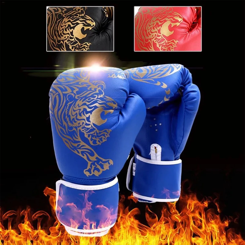 Gants d'entraînement de boxe pour adultes, mitaines de gastronomie, MMA, Muay Thai, Skip Gufamililate, gants de poinçonnage professionnels, exercice, 1 paire