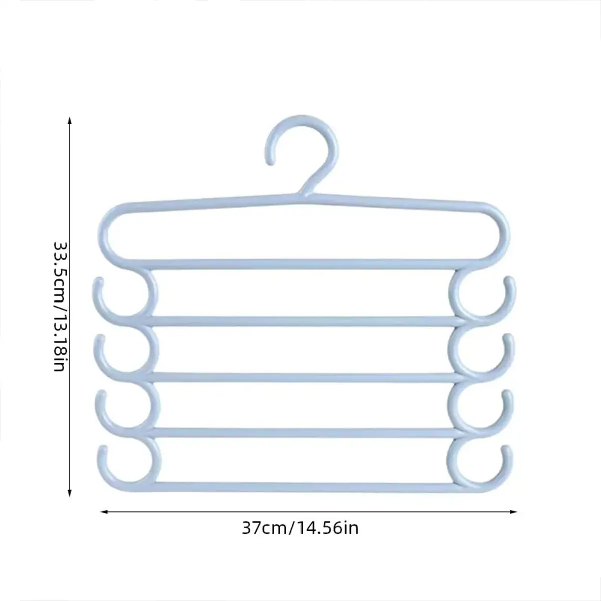 5 Layers Clothes Hangers Trousers Pants Hangers Towel Scarfs Racks Closet Storage Organizers Clothes Storage Organization 6