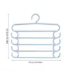 5 Layers Clothes Hangers Trousers Pants Hangers Towel Scarfs Racks Closet Storage Organizers Clothes Storage Organization 6