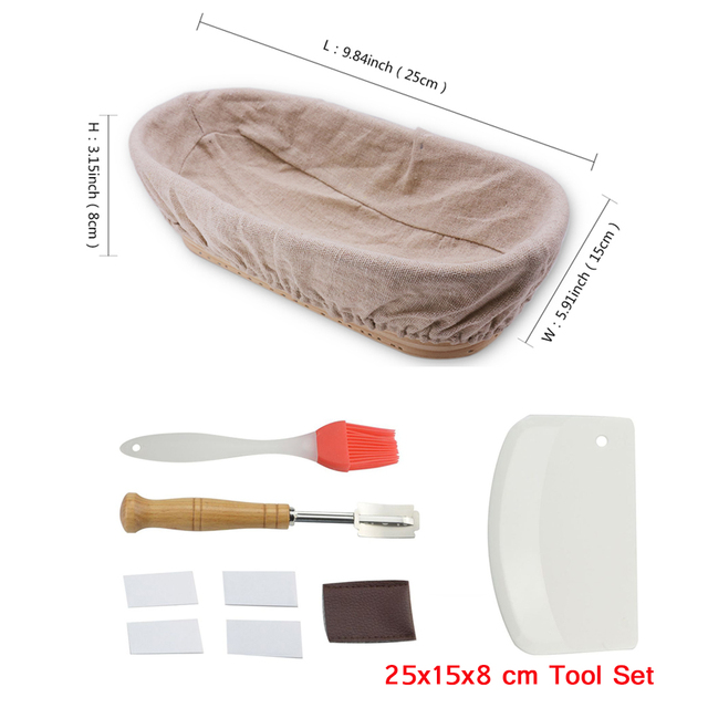 Rattan Fermentation Wicker Basket Country  French Bread Mass Proofing Baskets Dough Banneton Baskets