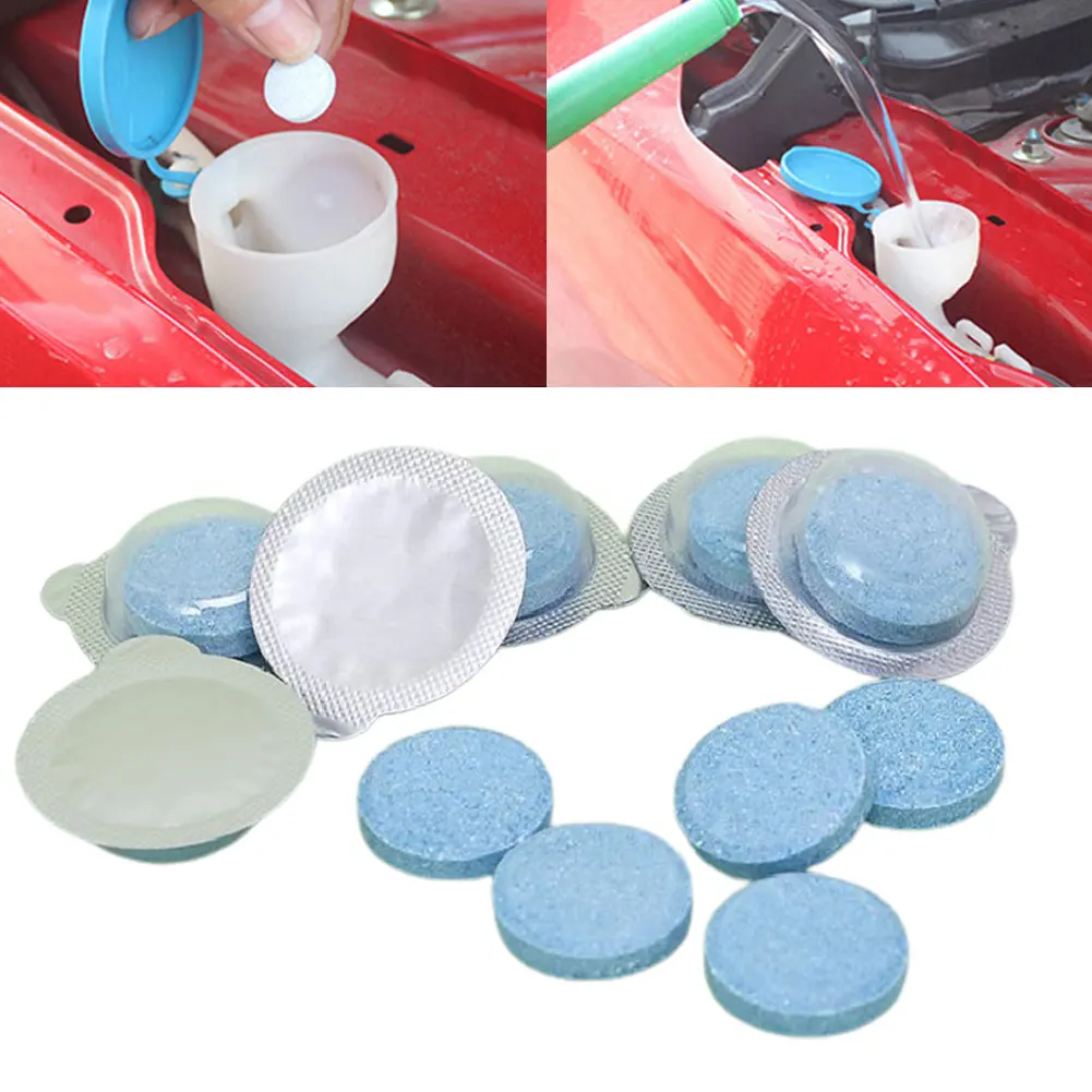 

Car Windshield Washer Effervescent Tablets Glass CleanerSolid Wiper Fine Seminoma Wiper Pill Effervescent Tablet Window Cleaning