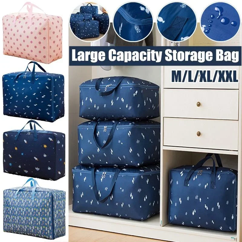 

Oxford Cloth Quilt Storage Bag Large Capacity Quilt Clothes Storage Bag Finishing Bag Moving Packing Bag Storage Box