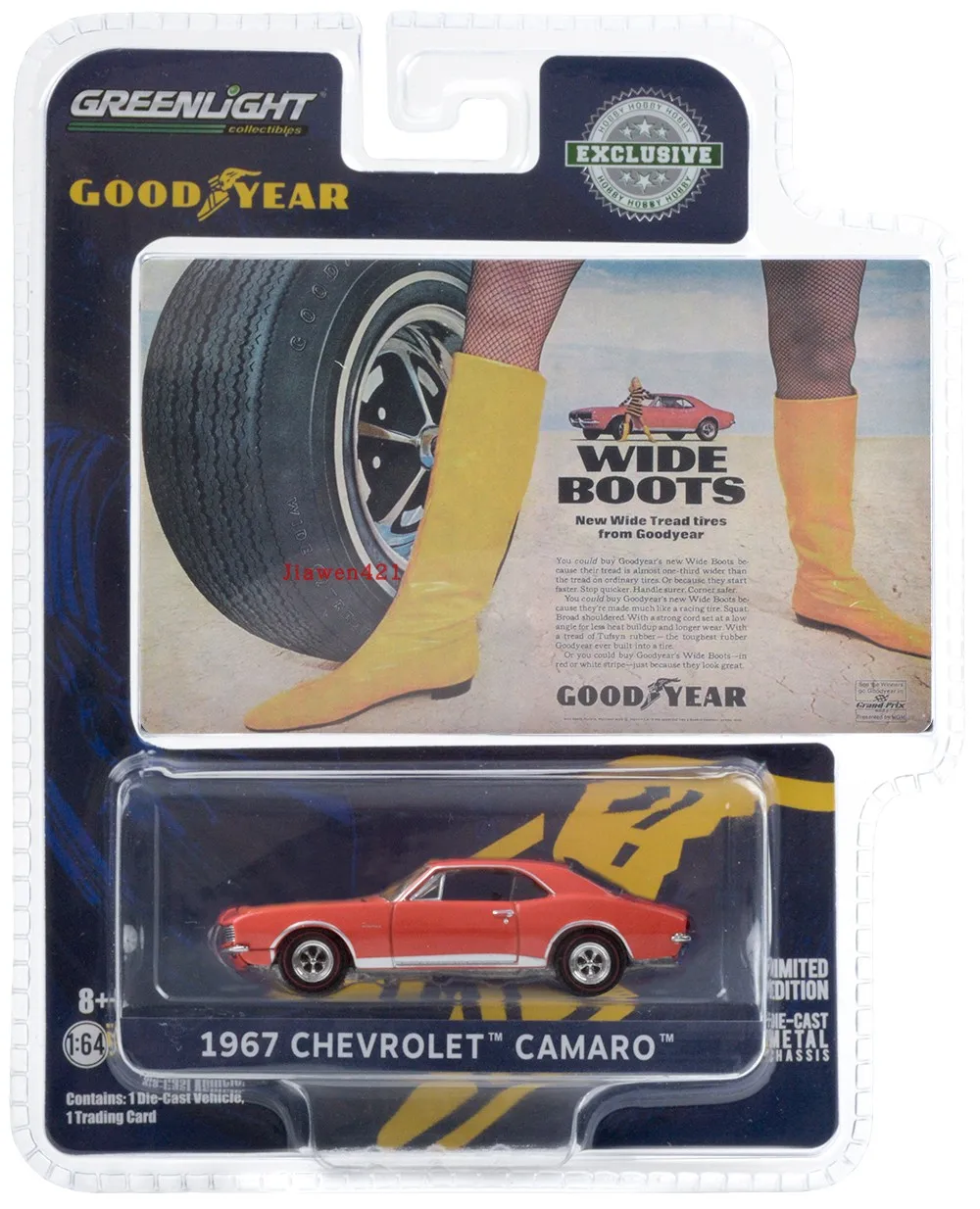 Modello 1:64 1967 Let Goodyear Vintage Ad Cars Modello Di Auto