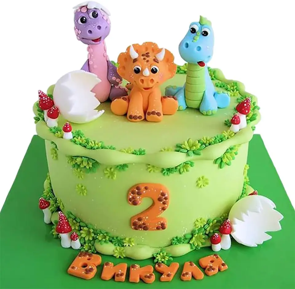 Decorazioni per Cupcake - Forniture per Feste di Dinosauri per Bambini Ragazzi 3 Tier Supporto Alzata per Torta in Cartone Decorazione di Compleanno