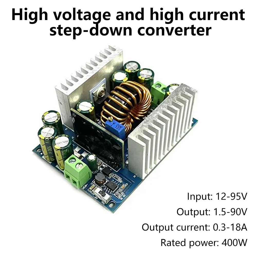 

500W CC CV Non-isolated Buck Converter Module DC12-95V to 1.5-90V Adjustable Step Down Voltage Regulator Constant Current Module