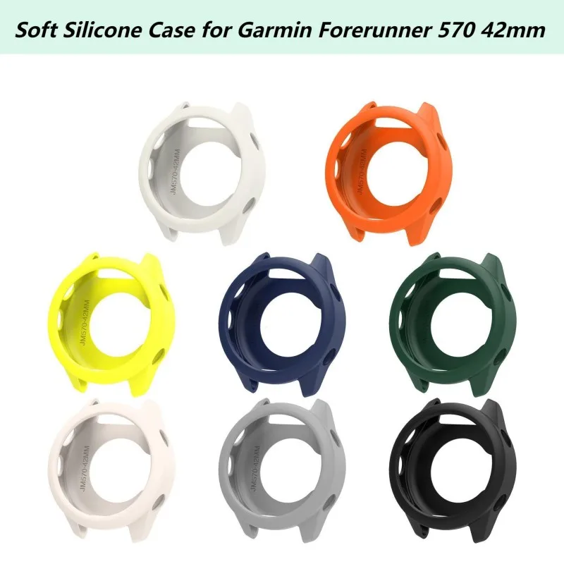 Premium Soft Silicone Smart Watch Protective Case - Enhanced Shell Cover Accessories in Multiple Sizes