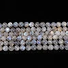 3A Natural Gray Moonstone Irisation Shiny Labradorite Fine Gems 4 6 8 10mm For Jewelry Making Diy Necklace Bracelet Accessory 5
