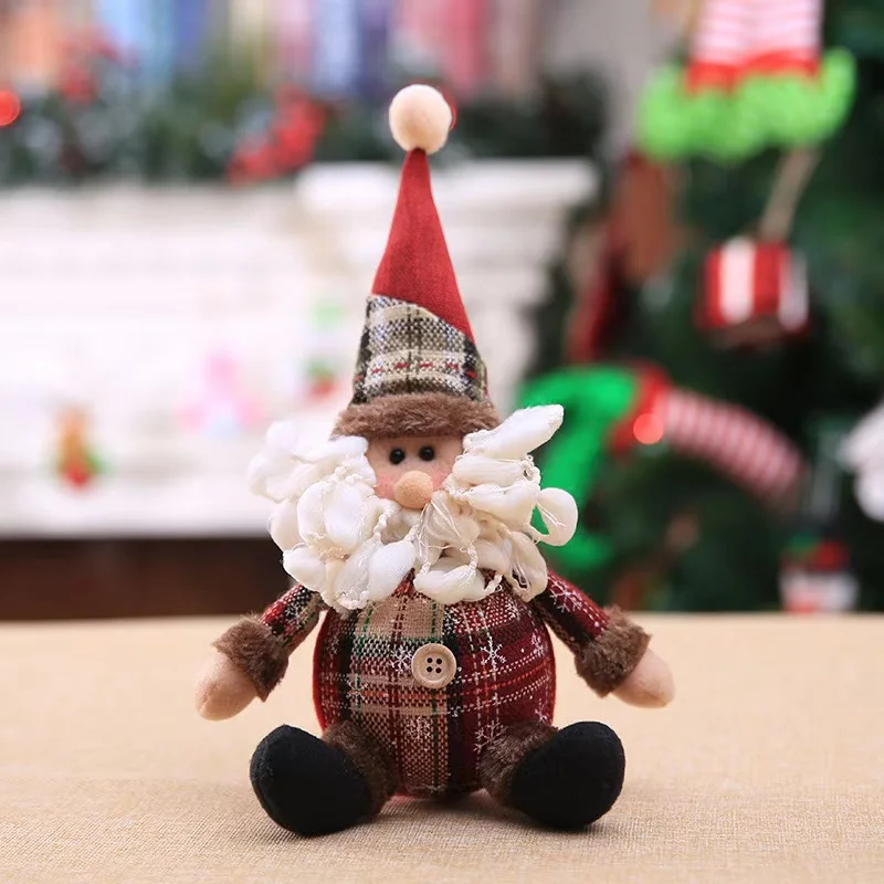 Christmas Decorations New Big Santa Claus Snowman Elk Doll Children Xmas Gift Christmas Tree Decorations Home Wedding Party Supplies Plush Ornaments