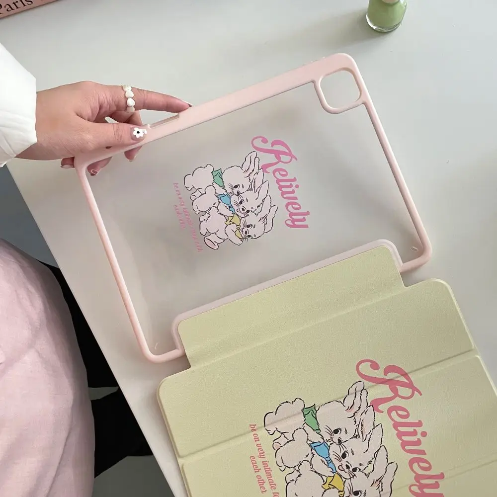 Coelho Bonito Case para 2023 Novo Ipad 10th 10.9 Ipad 10.2 10.5 9.7 Pro 12.9 11 Mini ar 10.9 Capa com Lápis Slot Titular