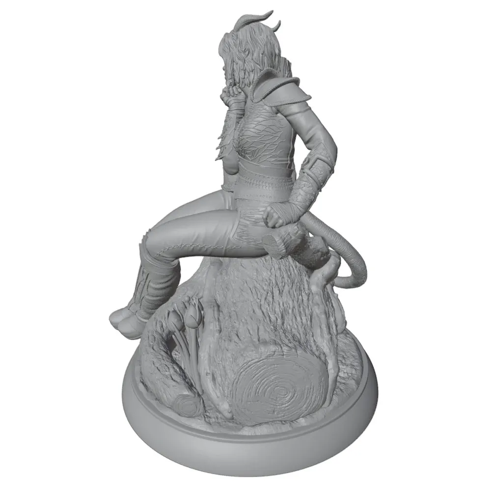 Anime Character Statue - 1/24 Scale GK Miniature 3D Printed DIY Figurine (Unassembled & Unpainted)