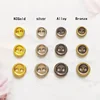 YOMDID 100pcs/Lot Round Metal Buttons 6/7/8mm Buckle For DIY Clothes Doll Sewing Decoration 2 Holes Button Handcraft Accessories 2