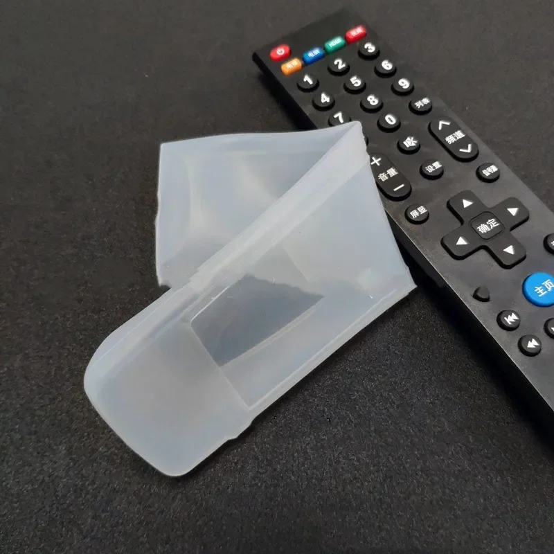 Clear Soft Silicone TV Remote Control Covers Transparent Dustproof Remote Controller Protective Case 20*5*1.7cm 1pcs silicone remote case silicone remote cover silicone remote sleeve remote controller cover silicone case protector