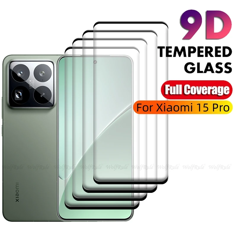 4PCS Premium Tempered Glass Full Cover Screen Protector - 9H HD Curved Shield