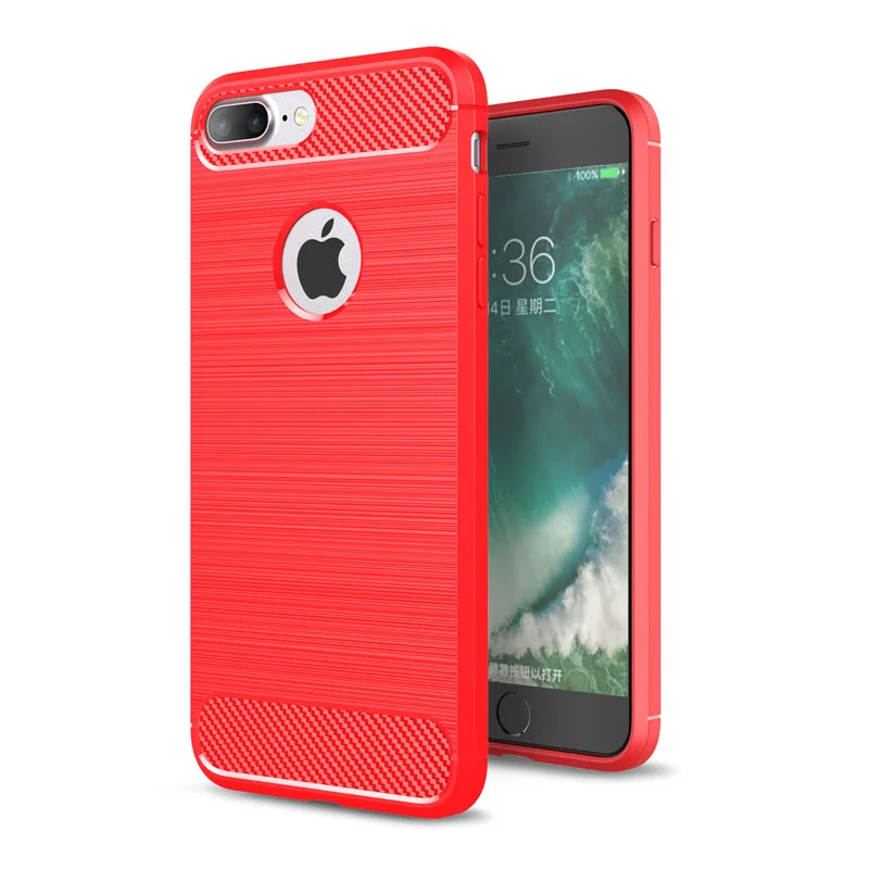 Ultra Thin TPU Silicone Carbon Fiber Phone Case Cover